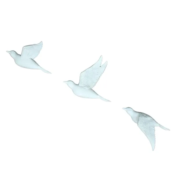 Set of 3 Flying Birds 3D Wall Art | Elegant Wall Hanging Decor | Perfect for Bird Lovers and Art Enthusiasts