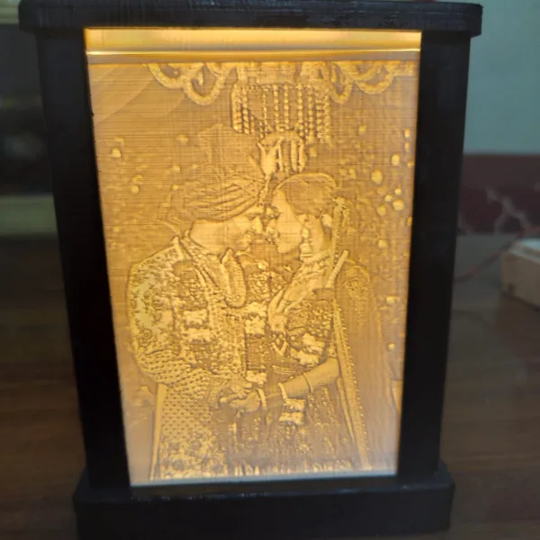 Wedding 3d Lithophane Lamp