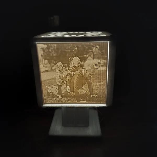 Custom 3D Photo Lithophane Night Light Cube